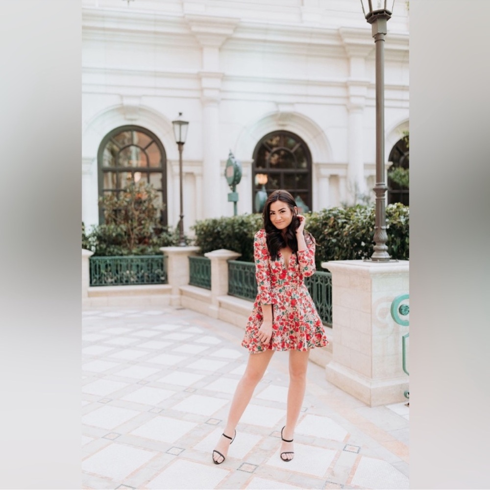 Revolve Lovers and Friends Vira Dress in Dark Nude - Picture 4 of 13